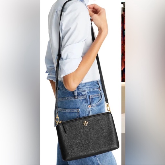 Tory Burch Pebbled Black Crossbody Bag - Picture 2 of 3